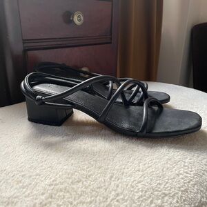H&M Black Strappy Heeled Sandals